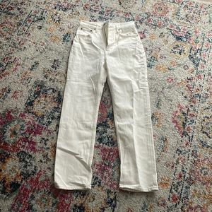 Abercrombie ankle straight ultra high rise jeans